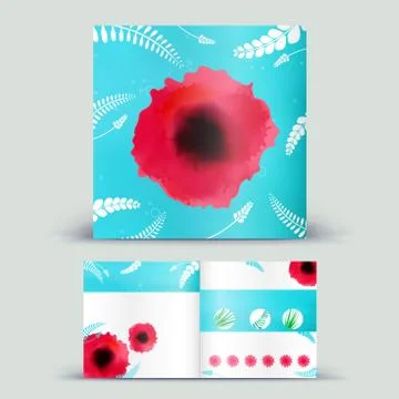 Booklet 2 fold 52 Stock Illustration