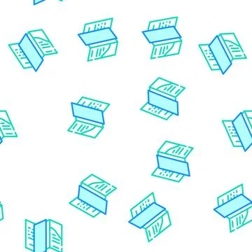 Booklet with insert vector seamless pattern Stock Illustration