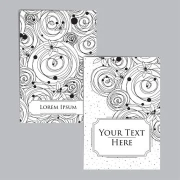 Booklet with Intricate Pattern Stock Illustration