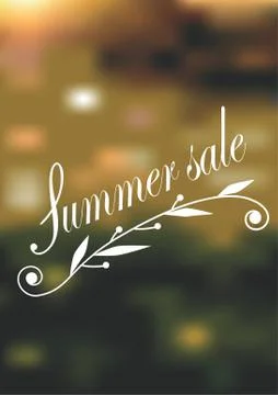 Booklet, label, flyer for sales. Stock Illustration