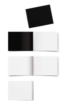 Booklet layout Template for presentation booklet or magazine on a white ba... Stock Photos