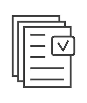 Booklet page icon vector in thin line style. Outline symbol for reference, pa Stock-Illustration