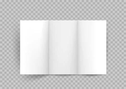 Booklet three paper sheets Stock Illustration