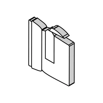 Bookmark accessory isometric icon vector illustration 스톡 일러스트