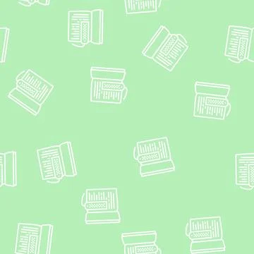 Bookmark accessory line seamless pattern Stock Illustration