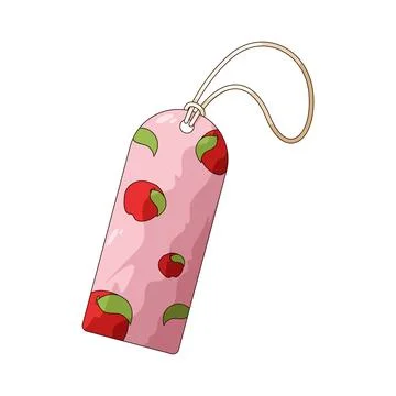 Bookmark With Apple Pattern illustration Stock Illustration