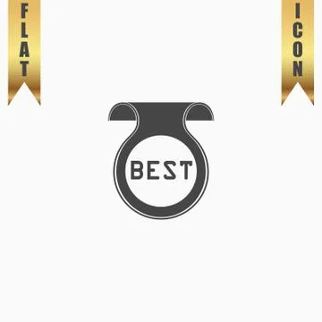 Bookmark with Best message Stock Illustration