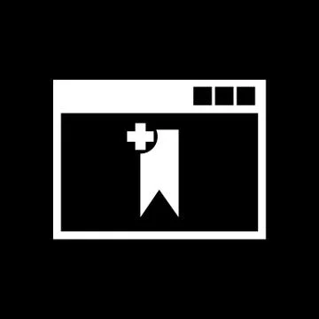 Bookmark browser icon. vector design. Bookmark browser symbol. web. graphic. JPG Free Stock Illustration