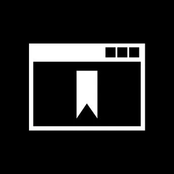 Bookmark browser icon. vector design. Bookmark browser symbol. web. graphic. JPG Free Stock Illustration