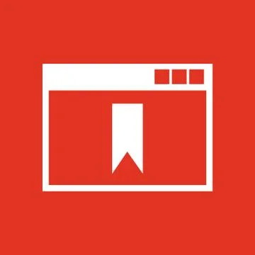 Bookmark browser icon. vector design. Bookmark browser symbol. web. graphic. JPG Stock Illustration