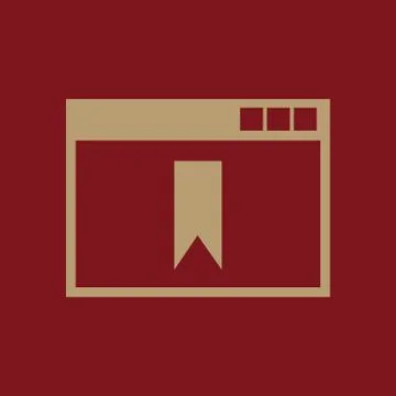 Bookmark browser icon. vector design. Bookmark browser symbol. web. graphic. JPG Illustrazione stock