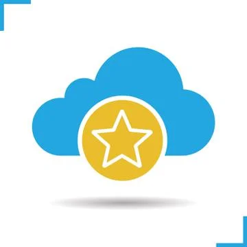 Bookmark cloud storage icon Stock Illustration