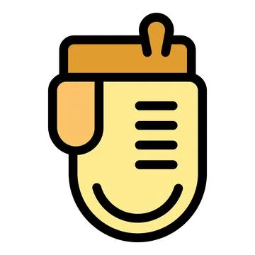Bookmark with happy face smiling and showing lines of text Stock Illustration