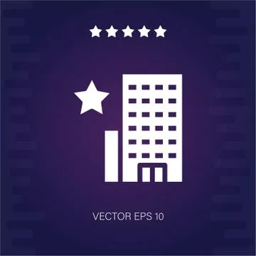 Bookmark hotel vector icon Stock Illustration