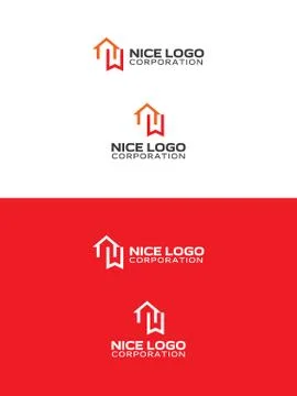 Bookmark house logo Illustrazione stock