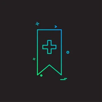 Bookmark icon design vector Illustrazione stock