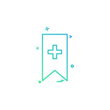 Bookmark icon design vector 스톡 일러스트