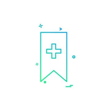 Bookmark icon design vector Illustrazione stock