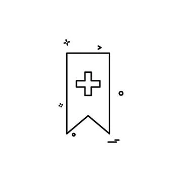 Bookmark icon design vector Illustrazione stock