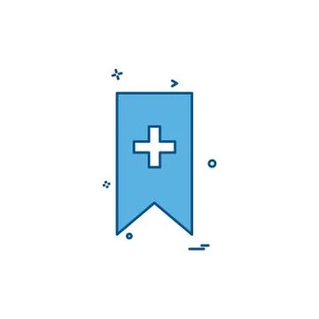 Bookmark icon design vector Illustrazione stock
