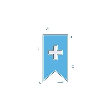 Bookmark icon design vector Illustrazione stock