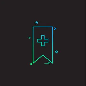 Bookmark icon design vector Illustrazione stock