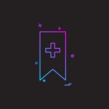 Bookmark icon design vector Illustrazione stock