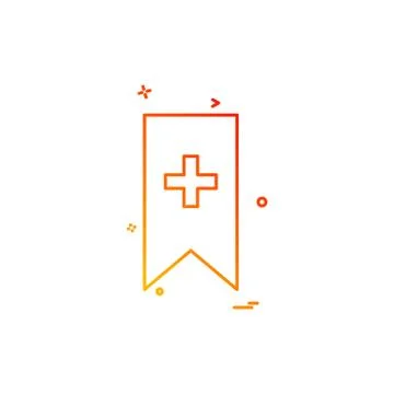 Bookmark icon design vector Illustrazione stock