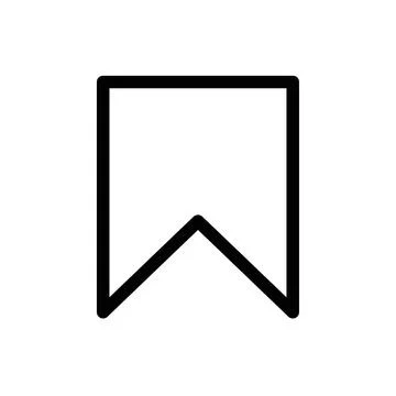 Bookmark Icon for Digital Reading, Web Navigation, and Browser Illustrations Stock Illustration