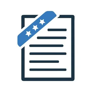 Bookmark icon, document, favorite icon Stock Illustration