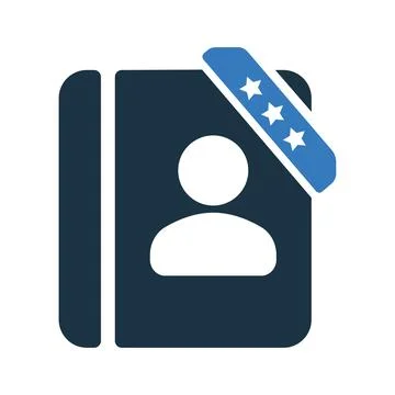 Bookmark icon, document, favorite icon Stock Illustration