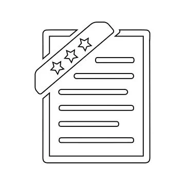 Bookmark icon, document, favorite icon Stock Illustration
