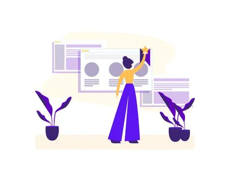 Bookmark Icon Flat Design Style Modern Stock Illustration