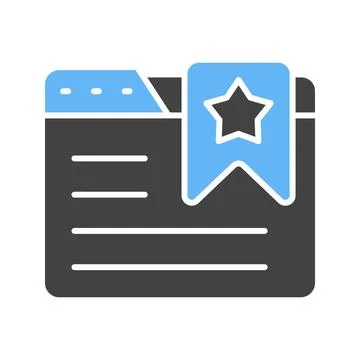 Bookmark Icon Image. Stock Illustration