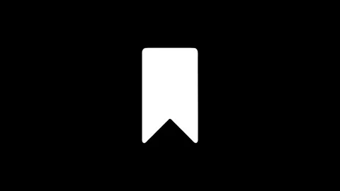 Bookmark icon pixel animation for saving content Stock Footage 329688895