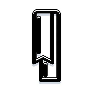 Bookmark icon saving important information for later reading Stock Illustration