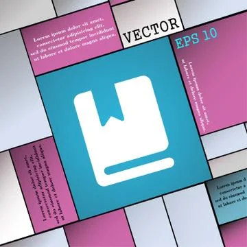 Bookmark icon sign. Modern flat style for your design. Vector 스톡 일러스트