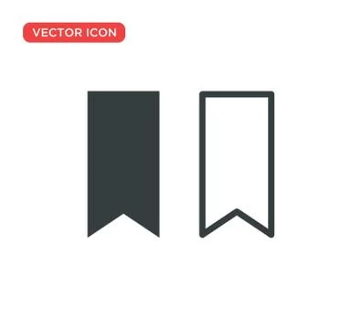 Bookmark Icon Vector Illustration Design Stock Illustration