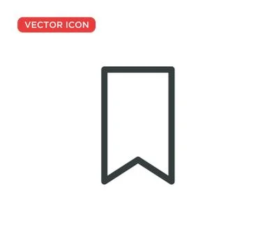 Bookmark Icon Vector Illustration Design Illustrazione stock