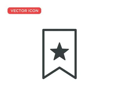 Bookmark Icon Vector Illustration Design Stock Illustration