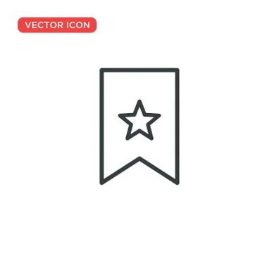 Bookmark Icon Vector Illustration Design Illustrazione stock