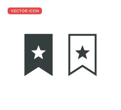 Bookmark Icon Vector Illustration Design Stock Illustration