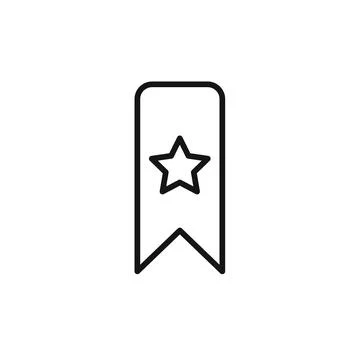 Bookmark icon vector set collection for web Stock Illustration