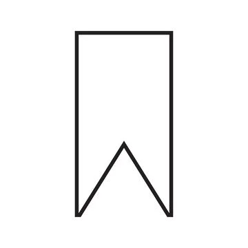 Bookmark icon on white background. vector. Stock Illustration