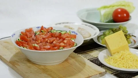 Bookmark mayonnaise in the salad Stock Footage 83293922