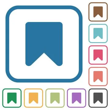 Bookmark simple icons Stock Illustration