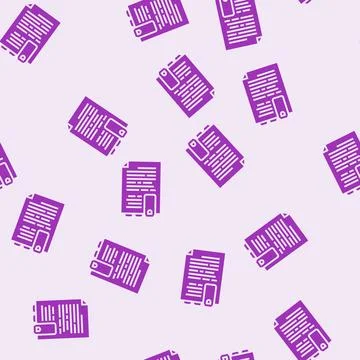 Bookmark tabs list glyph seamless pattern イラスト素材