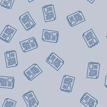 Bookmark tabs list line seamless pattern Stock Illustration