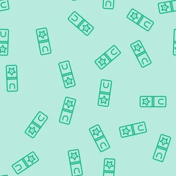 Bookmark tabs list line vector seamless pattern イラスト素材