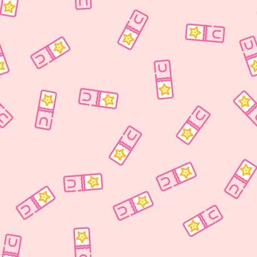 Bookmark tabs list vector seamless pattern イラスト素材